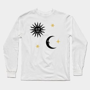 sun and moon celestial design pack Long Sleeve T-Shirt